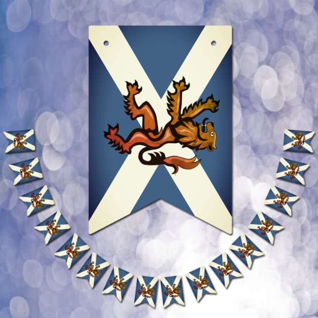 Parti du drapeau écossais vintage, Écosse, Rampant (Créateur téléchargé)