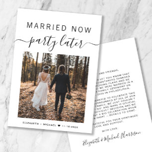 Parti Marié Maintenant Plus Tard Photo Mariage Fai
