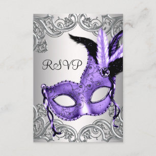 Parti masquade violet RSVP