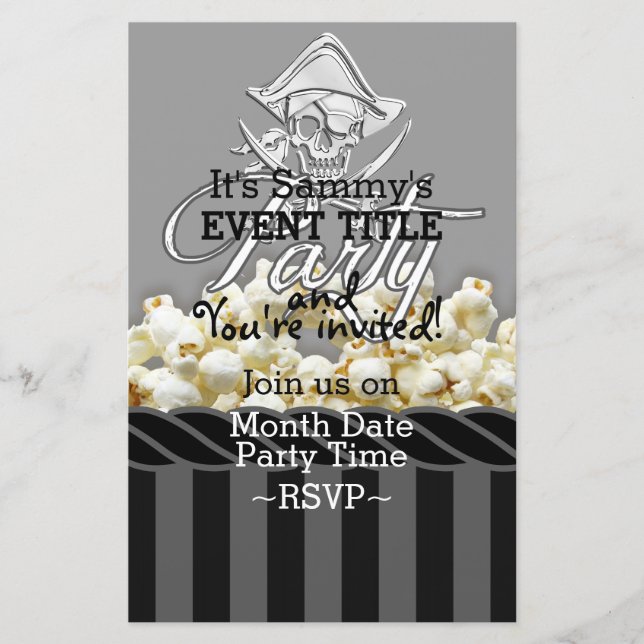 Parti pirate personnalisé (Devant)