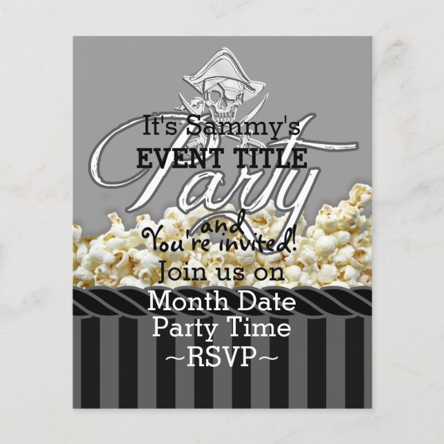 Parti pirate personnalisé (Devant)