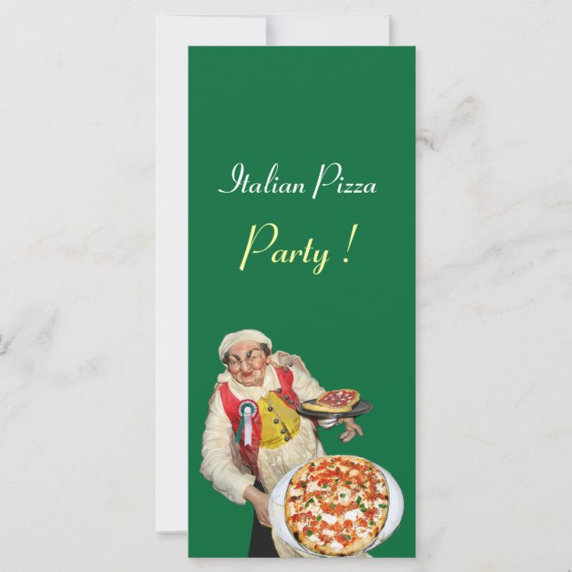 PARTI PIZZA ITALIEN, PIZERIA, noir, vert (Devant)