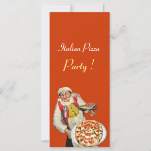 PARTI PIZZA ITALIEN, PIZERIA, orange, noir