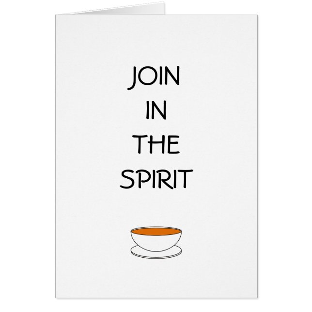 Participez à l'esprit, avec une tasse de thé (Devant)
