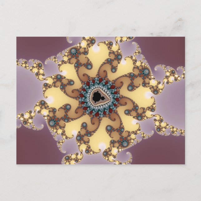 Particule atomique - Carte postale fractale (Devant)