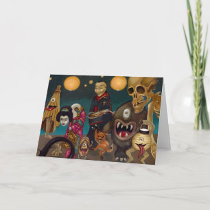 Partie de carte de voeux de "Hyakki Yakō"