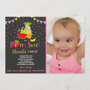 Partie de Two-tti Frutti de carte de remerciements