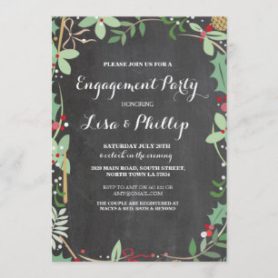 Partie d'engagement Invitation de l'hiver Rustic S