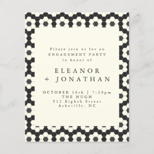 Partie d'engagement pour la géométrie noire blanch