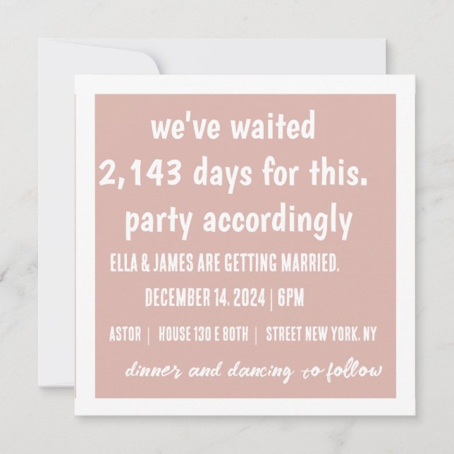 Partie Faire-part de mariage (Devant)