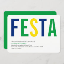 Partie : Invitations : Le Brésil : Drapeau