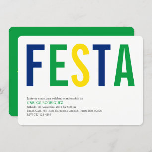 Partie : Invitations : Le Brésil : Drapeau