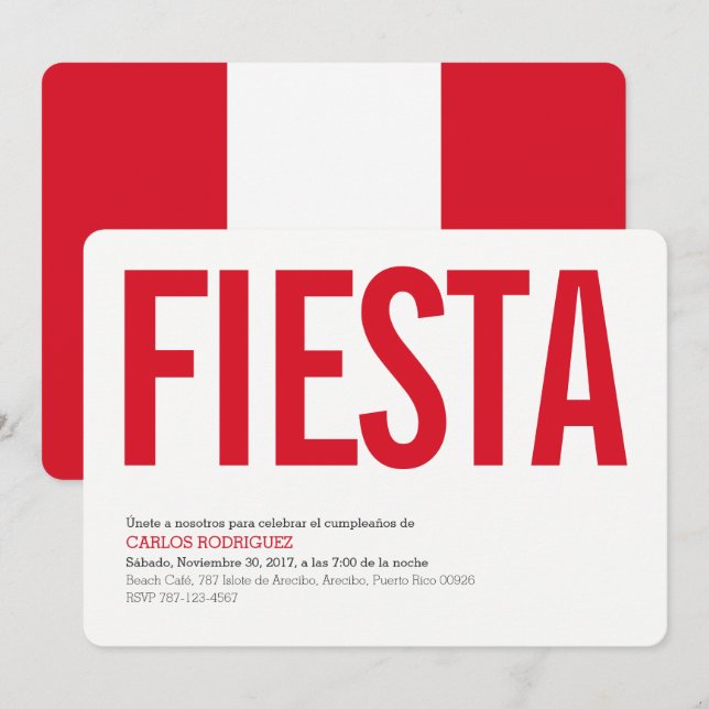 Partie : Invitations : Le Pérou : Drapeau péruvien (Devant / Derrière)