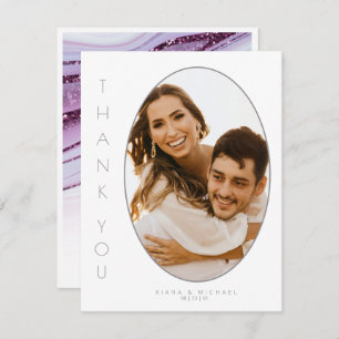 Parties scintillant Abstraite Strata Mariage Merci