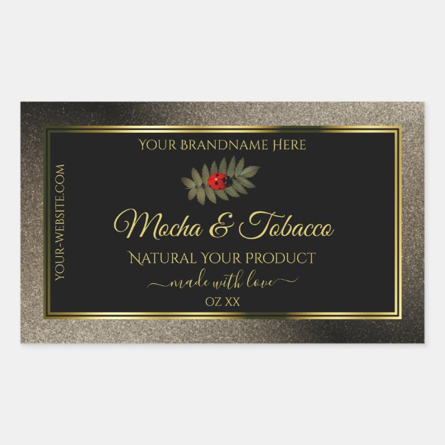 Parties scintillant Anthracite Noir Étiquettes de  (Devant)