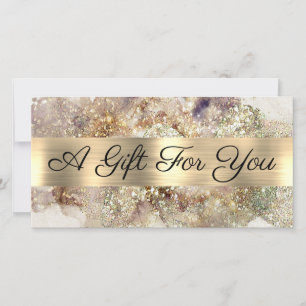 Parties scintillant Aquarelle Faux Foil Certificat