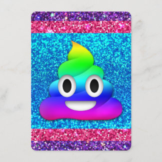 parties scintillant arc-en-ciel invitation emoji
