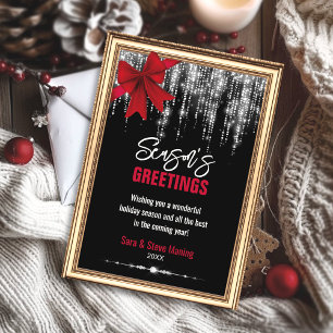 Parties scintillant arc rouge chic lumières Noël n