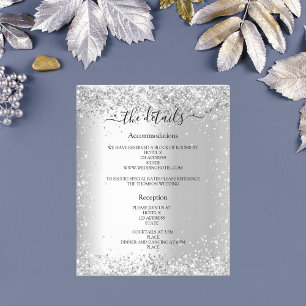 Parties scintillant argent budget de mariage détai