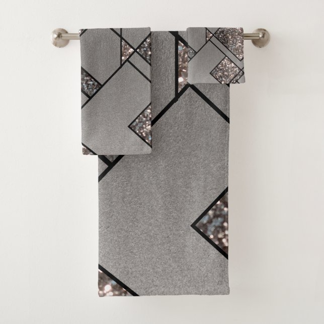 Parties scintillant Art Déco Geo Glam #1 (Parties  (En situation)