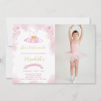 Parties scintillant Ballerina Invitation Anniversa