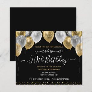 Parties scintillant Ballons 50e Anniversaire Fête