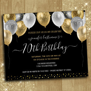 Parties scintillant Ballons 70e anniversaire de fê