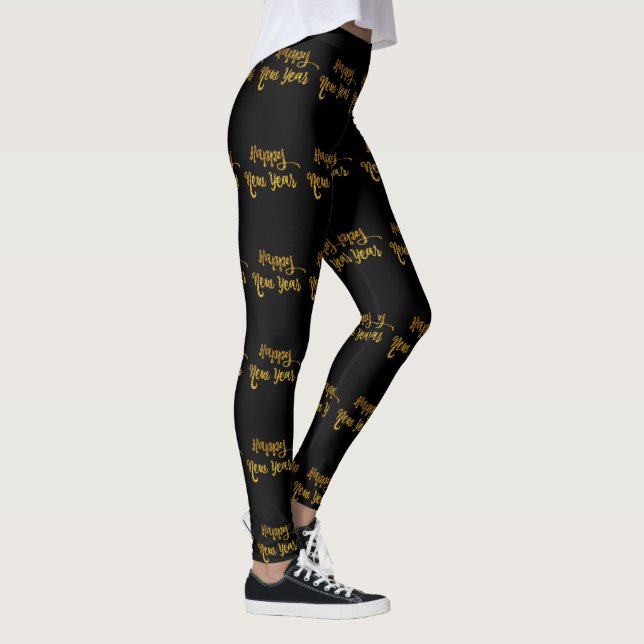 Parties scintillant Black & Gold Joyeux Leggings d (Droite)