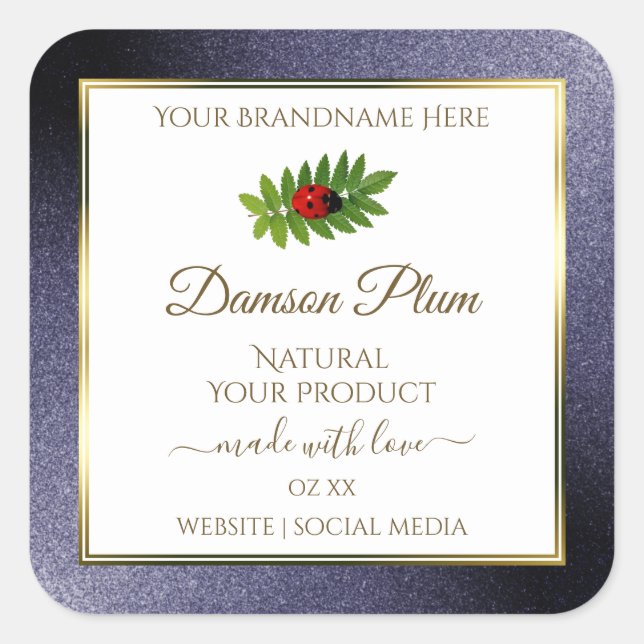 Parties scintillant bleu foncé Étiquette de produi (Devant)