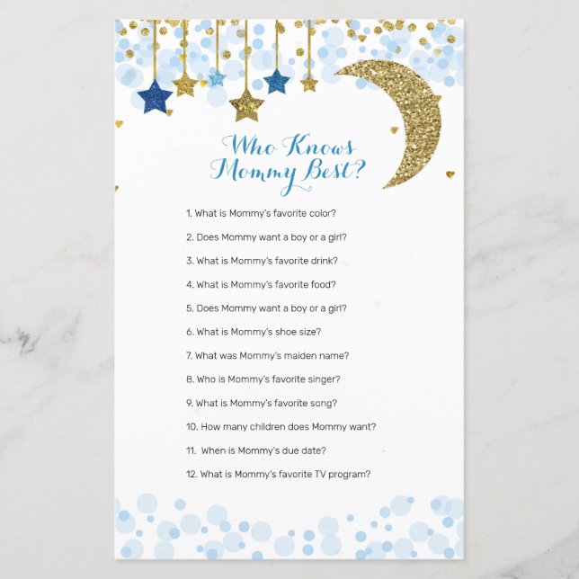 Parties scintillant bleu lune Aquarelle Qui connaî (Devant)