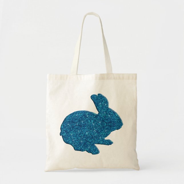 Parties scintillant bleue Silhouette Sac fourre-to (Devant)