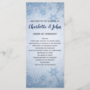 Parties scintillant Blue Snowflakes programmes de
