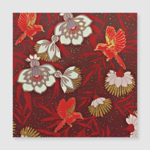 Parties scintillant Bourgogne rouge or fleurs d'oi