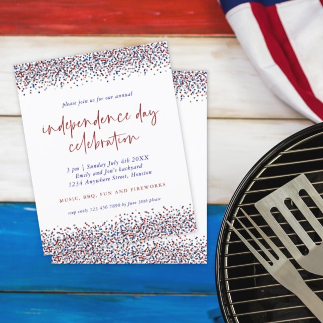 PARTIES SCINTILLANT BUDGET Bleu rouge 4 juillet Fê (Créateur téléchargé)