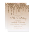 Parties scintillant budgétaire goutte d'or 18e ann