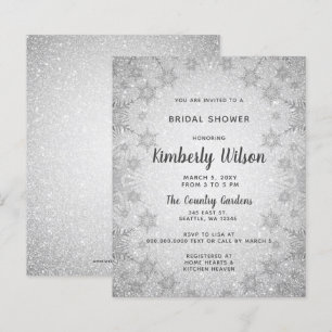 Parties scintillant budgétaire Snowflakes Invitati
