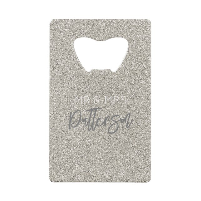 Parties scintillant Champagne M&Mme NOM Mariage DA (Devant)