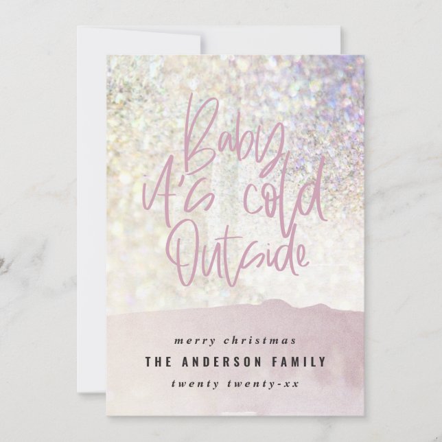 Parties scintillant classe bébé son froid en dehor (Devant)