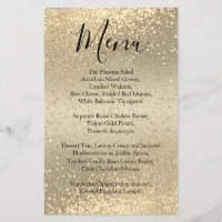Parties scintillant Classy Gold - Menu