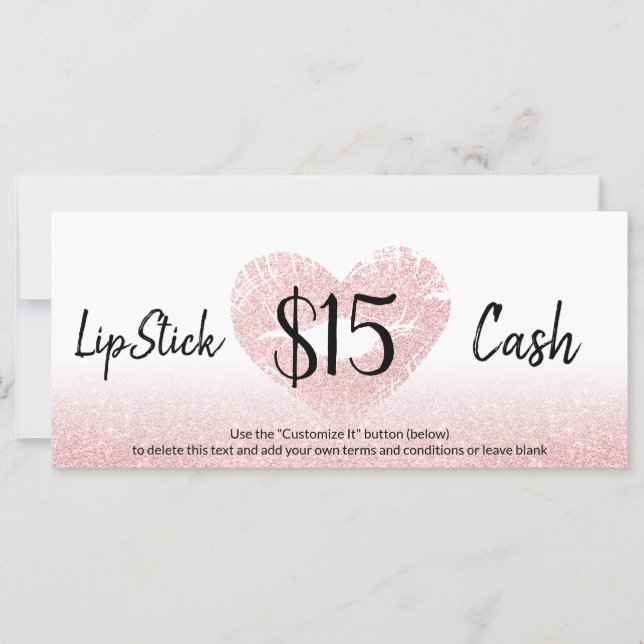 Parties scintillant Coeur rose lèvres Maquillage A (Devant)