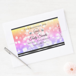 Parties scintillant colorée Diamants Étiquettes de