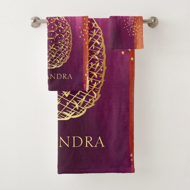 Parties scintillant d'ananas rose personnalisée (En situation)