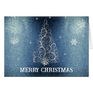 Parties scintillant d'arbre de Noël et flocons de 