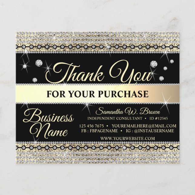 Parties scintillant de bijoux Merci diamant or pou (Devant)