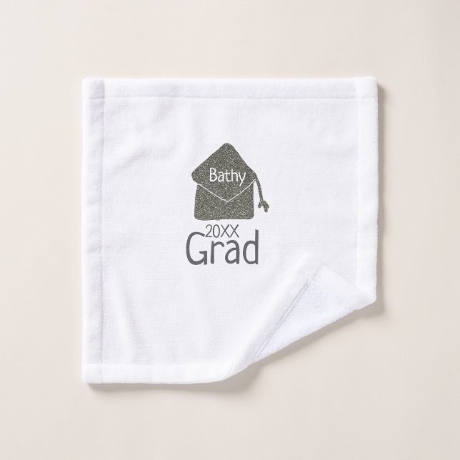 Parties scintillant de bouchon de graduation en ar (Gant de toilette)