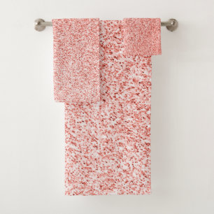 parties scintillant de corail rose