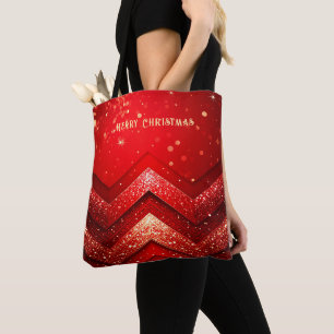 Parties scintillant de Noël rouge Sac fourre-tout