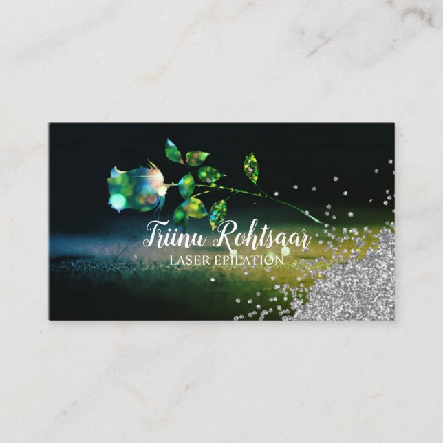 PARTIES SCINTILLANT d'ÉPILATION LASER Carte de vis (Devant)