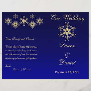 Parties scintillant d'or, bleu Snowflakes Programm