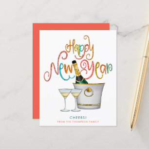 PARTIES SCINTILLANT d'or BUDGET Champagne Bonne an